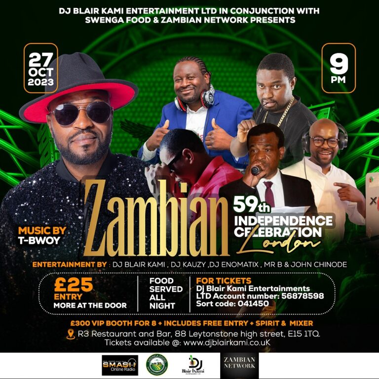 59th zambian independence in london @2023