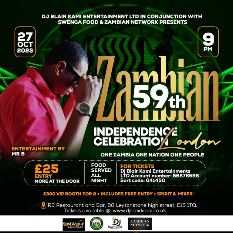 59th zambian independence in london @2023 MR B